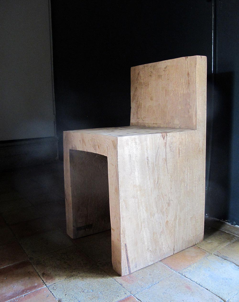 KITI chair hand made with mango wood from Kenya 39x40 deep x72 cm h