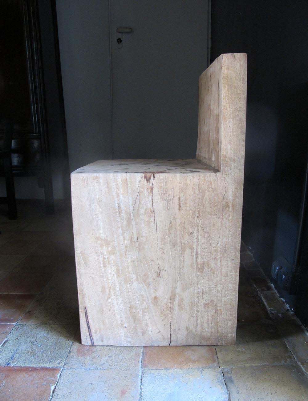 KITI chair hand made with mango wood from Kenya 39x40 deep x72 cm h